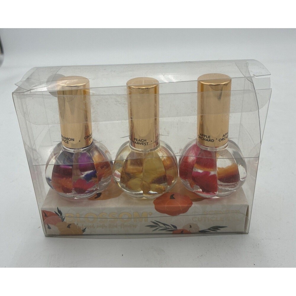 3 Pk Infused With Real Flowers Blossom Scented Cuticle Oil .